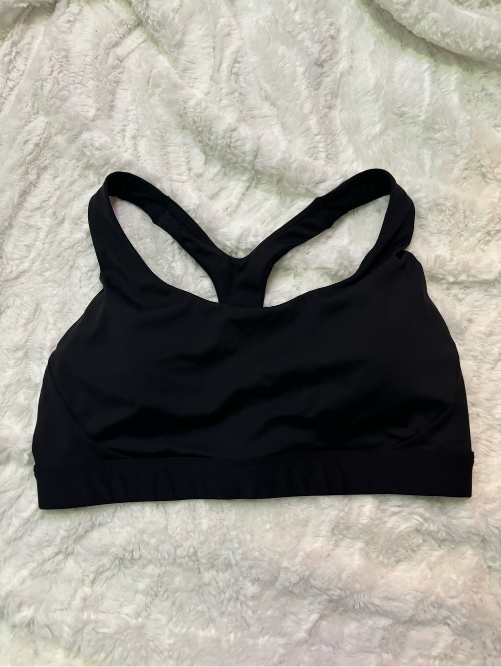 Athleta Black Racerback Sports Bra Size Medium